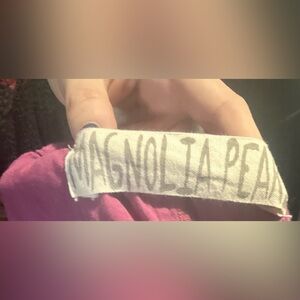 Pink and White Patterned Pants